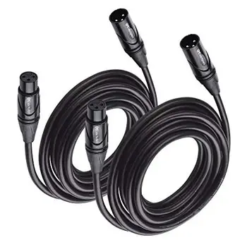 Cable Matters 2 Pack Premium XLR to XLR Microphone Cable 1
