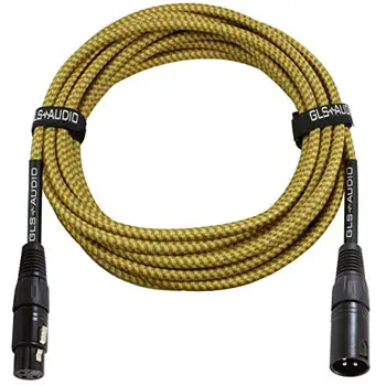 GLS Audio 25 Foot Mic Cable Balanced XLR Patch Cords
