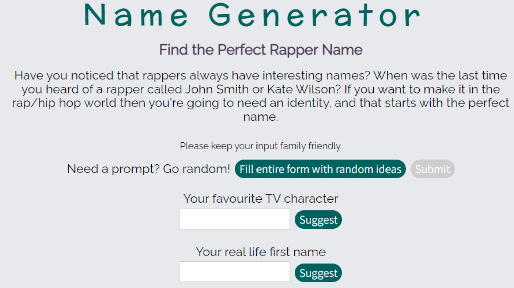 random rapper name generator