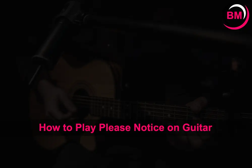 How to Play Please Notice on Guitar 
