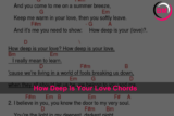 How To Play “How Deep Is Your Love Chords” On Guitar